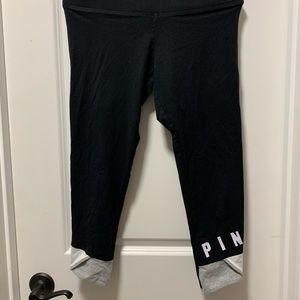 Black and Grey Victoria Secret Pink Leggings!